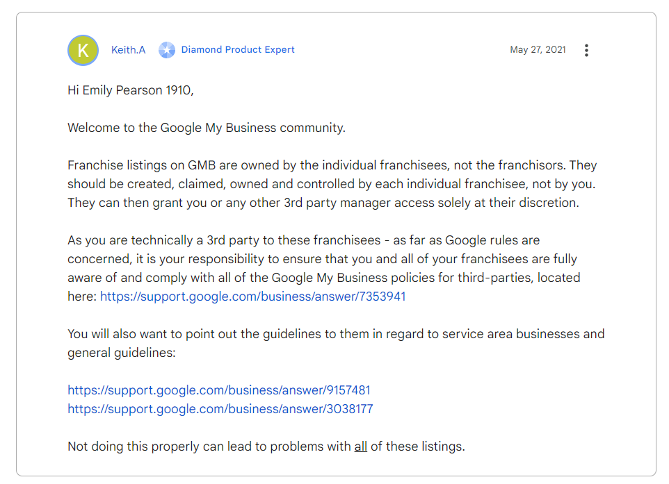 Google's rules and policies on Listing Your Businesses on Google Maps
